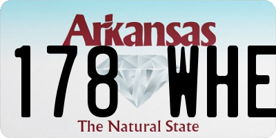 AR license plate 178WHE