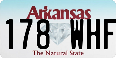 AR license plate 178WHF