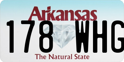 AR license plate 178WHG