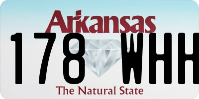 AR license plate 178WHH