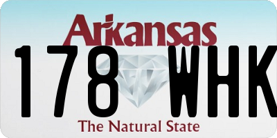 AR license plate 178WHK