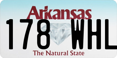 AR license plate 178WHL