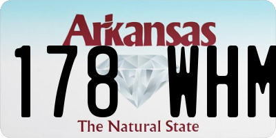 AR license plate 178WHM