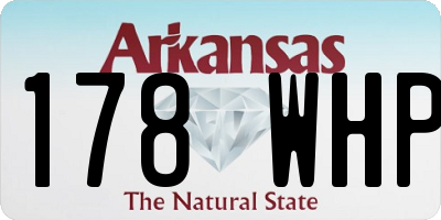 AR license plate 178WHP