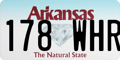 AR license plate 178WHR