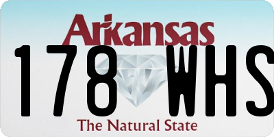 AR license plate 178WHS