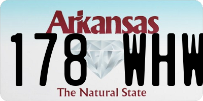 AR license plate 178WHW