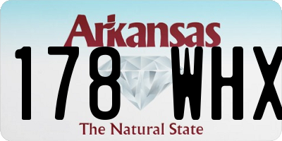 AR license plate 178WHX