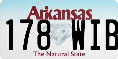 AR license plate 178WIB
