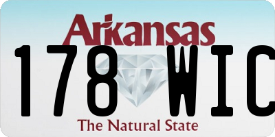 AR license plate 178WIC