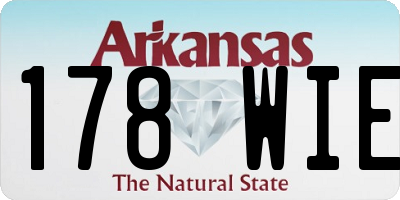 AR license plate 178WIE