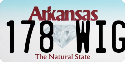AR license plate 178WIG