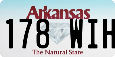 AR license plate 178WIH