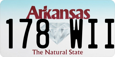 AR license plate 178WII