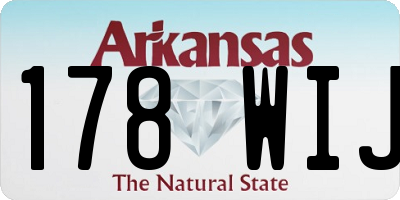 AR license plate 178WIJ