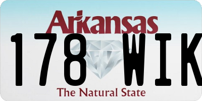 AR license plate 178WIK