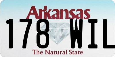 AR license plate 178WIL