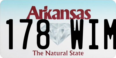 AR license plate 178WIM