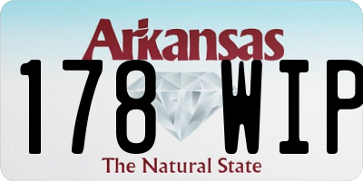AR license plate 178WIP
