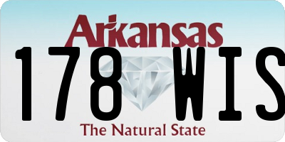 AR license plate 178WIS