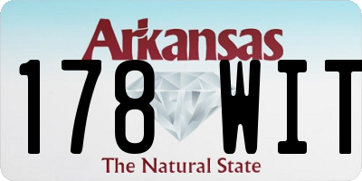 AR license plate 178WIT