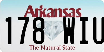 AR license plate 178WIU