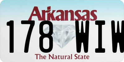 AR license plate 178WIW