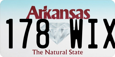 AR license plate 178WIX