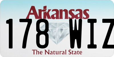 AR license plate 178WIZ