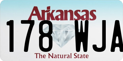AR license plate 178WJA