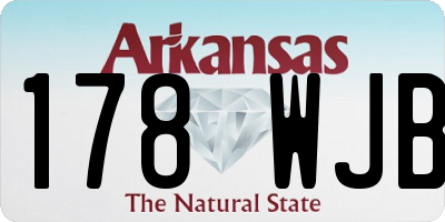AR license plate 178WJB