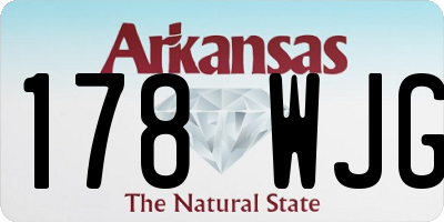 AR license plate 178WJG