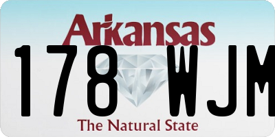 AR license plate 178WJM