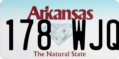 AR license plate 178WJQ