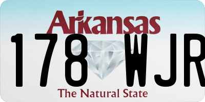AR license plate 178WJR