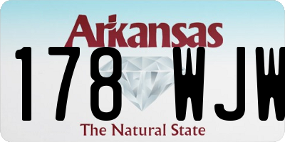 AR license plate 178WJW