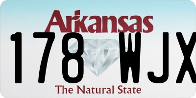 AR license plate 178WJX