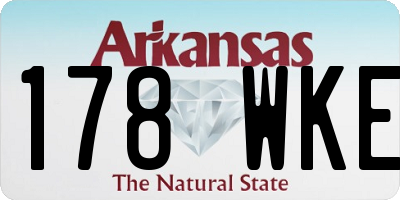 AR license plate 178WKE