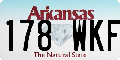 AR license plate 178WKF