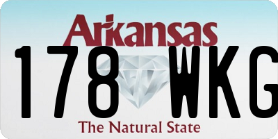 AR license plate 178WKG