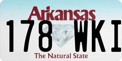 AR license plate 178WKI