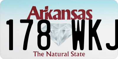 AR license plate 178WKJ