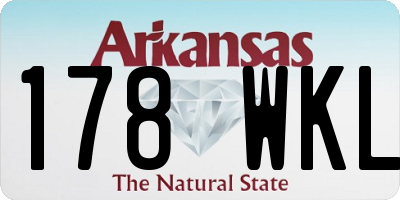 AR license plate 178WKL