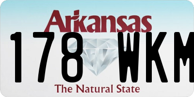 AR license plate 178WKM
