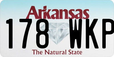 AR license plate 178WKP