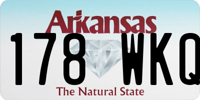 AR license plate 178WKQ