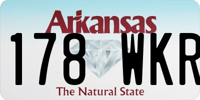 AR license plate 178WKR