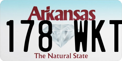 AR license plate 178WKT