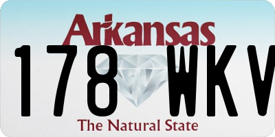 AR license plate 178WKV