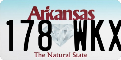 AR license plate 178WKX